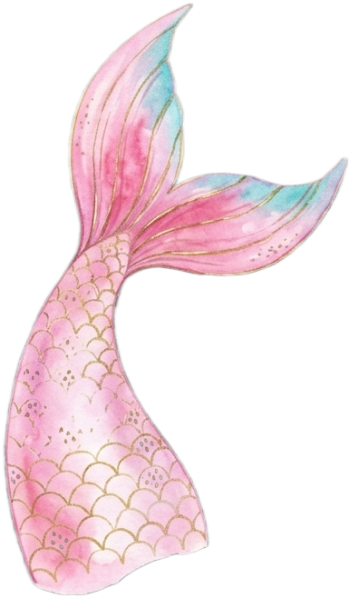 Pink tail decoration